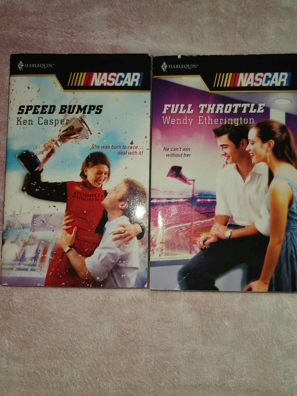 NASCAR Romance Paperback Set - Pink & Purple Covers